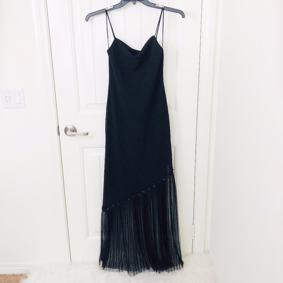 Dave & Johnny Black Prom Formal Gown Dress 3/4 - Picture 2 of 7